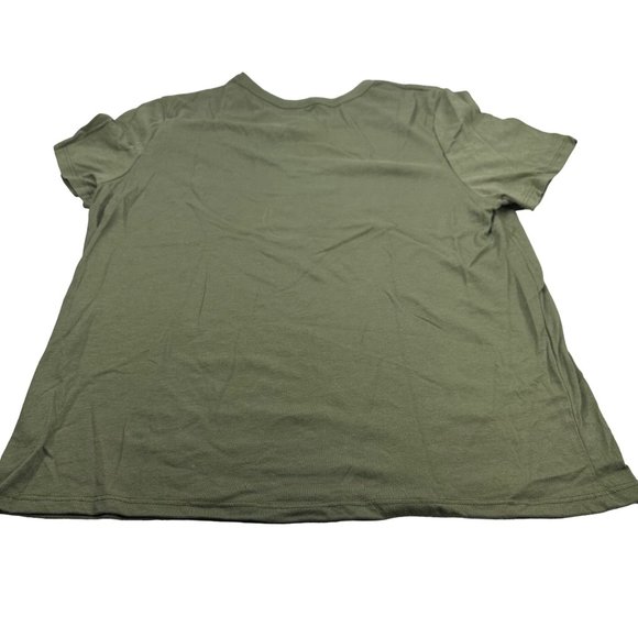 Zoe And Liv Women's Size XXL I Report To My Cat Short Sleeve Tee Shirt Green New - Picture 2 of 11